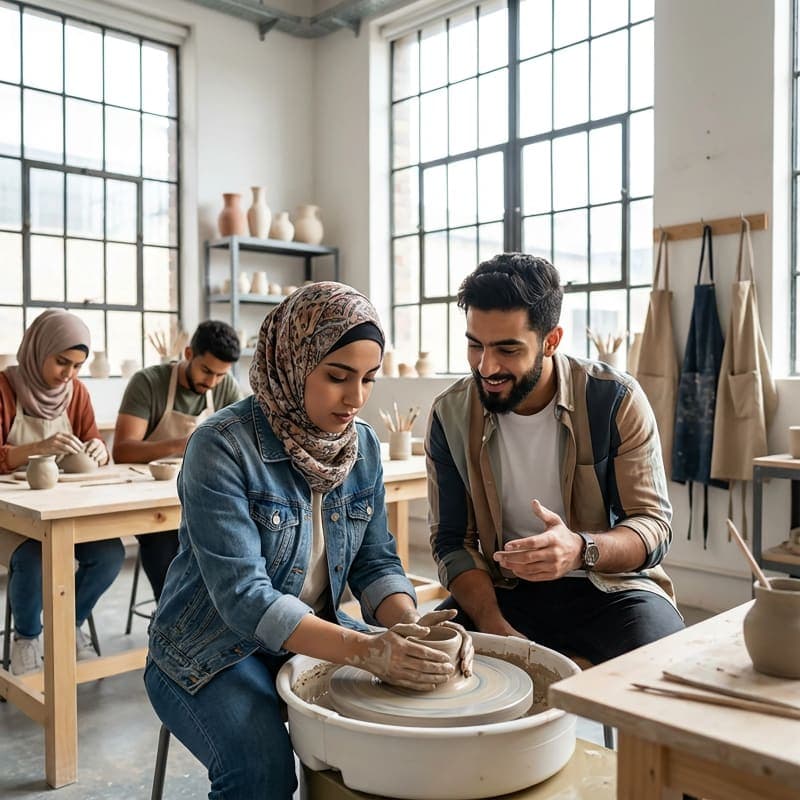 Man working on laptop in airplane